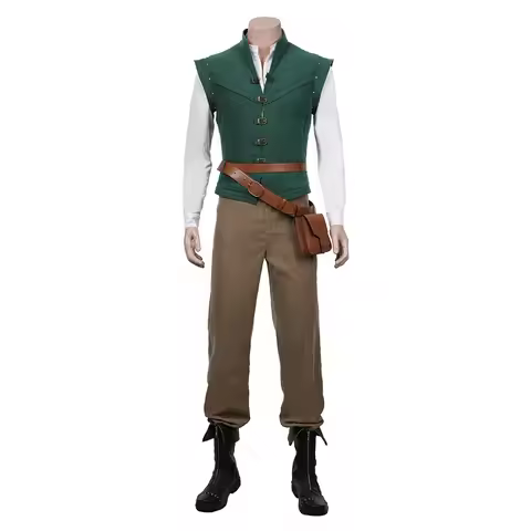 Anime Flynn Rider cosplay costume adult carnival uniform set Halloween anime Halloween performance c