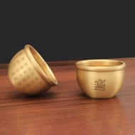 Copper Cylinder Home Decoration Feng Shui Ornaments Baifu Cylinder Baifu Cup Pure Brass Rice Cylinde