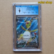 Pokemon TCG Vivid Voltage Ampharos V CGC 9 Slab Graded Card