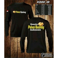 FARMER'S T-SHIRTS INDONESIANKentang FARMER'S CLOTHES MEN'S AND WOMEN'S UNISEX FARMER'S TOPS Kentang