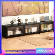 ANGN TV Cabinet Simple Bamboo Living Room TV Cabinet Console Teal 160cm Retractable Model Storage Ca