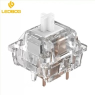 LEOBOG Ice Soul Switch for Mechanical Keyboard Tactile Light Force 5 Pins RGB Transparent HIFI Facto