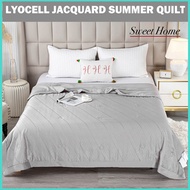 Lyocell Jacquard Summer Quilt High End Tencel Quilt Antibacterial Blanket Silk Comforter SS KS