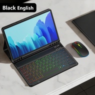 [Hot] Keyboard Case For Samsung Galaxy Tab A9+ Plus 11 Inch S9FE S7 S8 S9 10 Plus FE 12.4\"A8 S6 Lit