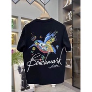 2026 Summer Ruffian Handsome ins Street Wear Loose Casual Heavy Pure Cotton Short-Sleeved T-Shirt Am