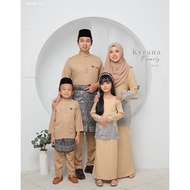Baju Raya Set Family/Kyrana Nude/Family Sets/Raya Sedondon/Baju Kurung/ Baju Melayu/Kurung Moden/ Baju Raya 2022