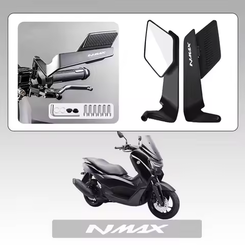 Upgraded Easy To Replace Motorcycle Fixed Wind Wing Rearview Mirror For YAMAHA NMAX VMAX TMAX NMAX15