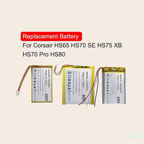 Replacement Battery for Corsair HS65 HS70 HS75 HS80 Wireless Headset