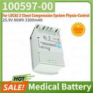 100% New High Quality 100597-00 25.9V 86Wh 3300mAh Medical Battery for LUCAS 2 Chest Compression Sys
