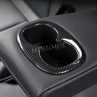 Rear Seat Cup Holder Cover For Mitsubishi Eclipse Cross 2018-2022 2023 2024 Carbon Fiber Interior Ac