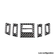 【Bestseller】 For BMW E90 E92 E93 Interior Accessory 5pcs Car Auto Carbon Fiber Interior Sticker Cent