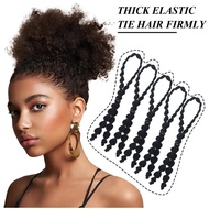 lu 8lots Long Braids Hair Wigs Natural Boxers Braids Ponytail Extension Elastic Tie