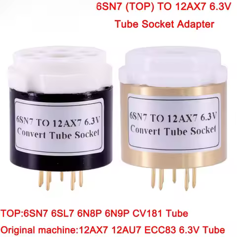 6SN7 6SL7 6N8P 6N9P To 12AX7 12AU7 Vacuum Tube Adapter Socket DIY Audio Amplifier Converter