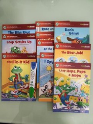 （二手）Leapfrog  互動學習英文點讀筆連10本書