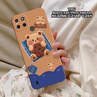 HP Latest Realme C21Y / C25Y Case - Leviora Case - Fashion Case Bear - Realme C21Y / C25Y Softcase -