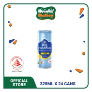 [Wholesale - 24s](No Sugar) F&N Ice Mountain Sparkling Water Assorted Flavours (Can 325ml)