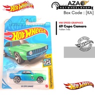 Diecast Hot Wheels 69 COPO CAMARO FALKEN HW Speed Graphics Hotwheels Regular Car Kids Toys