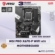 MSI PRO X670-P WIFI ATX AM5 MOTHERBOARD (3 YEARS WARRANTY )