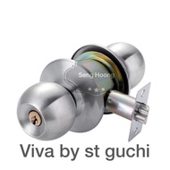 3871 SS CZ ~ 587 Viva By St Guchi Cylindrical Lock Door Latch 木门球形圆锁 Entrance Door Lockset Stainless