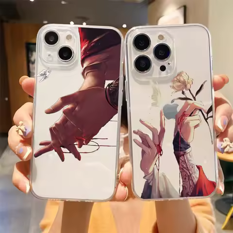 Heaven Official's Blessing Luxury Transparent Soft Phone Case For iPhone 15 14 13 12 11 Pro Max XS X