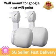 Wall Mount for Google Nest Point , Smart Cable Arrangement Without Messy Wall Stand WiFi Bracket