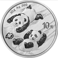 1oz silver Coin, fine silver panda 2022 silver Coin silver Bar