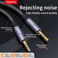 Tranyoo E10 E11 AUX 3.5mm Jack Wire Aux Cable Type Audio 1m/1.5m Wire Braided Wire