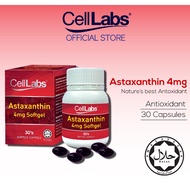 CellLabs Astaxanthin Antioxidant Immunity Eye Health (4mg x 30 Pcs) JAKIM HALAL