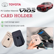 New Toyota Vios Car Card Holder Sunglasses Holder Car Storage Organizer Vios Accessories 2025 2026