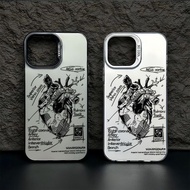 casing iphone 17 pro max iphone 17 casing Heart iPhone17Pro Phone Case 16E/15/14/13 Laser 12 Apple 1