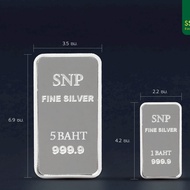 Snp Silver Bar 999.9% Weight 1 Baht And 5 1 Equal To 15.244 Grams