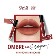 Flash salePackage OMBRE Lipcream OMG OH MY GLAM Matte Last Lip Cream (2 Pcs)