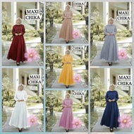 Maxi CHIKA Material Brocade GLITER FIT TO M-3XL LD 110-120CM PJ 135-140.
