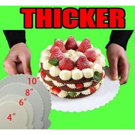6in 8in Plastic Round Cake Board Reusable Cake Board