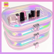 DIACHAVN Transparent Laser Storage Box, Drawer Type Portable Transparent Zipper Hard Bag, Large Capa