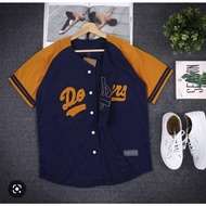 (BASEBALL T-shirt) BASEBALL JERSEY Men Women navy orange dodgers