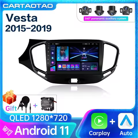 For LADA Vesta Cross Sport 2015 2016-2019 Car Radio Carplay multimedia video player GPS DSP Car Auto