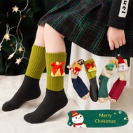 Christmas Socks for Kids 3D Doll Baby Cotton Long Socks Girls Boys Christmas Gift Children's Socks