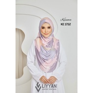 (LC) Kesuma Printed Instant Hijab : Ironless Travel Shawl / Hijab / Tudung Sarung Chin Cover / Berdagu