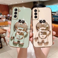 Casing Samsung Galaxy S21 Ultra Case Samsung S22 Ultra Case Samsung A50 A50S A30S Case Samsung S21 Plus Case Samsung S22 Plus Case Samsung Note 8 Case Cartoon Jingle Cat Cute Anime Doraemon Folding Stand Phone Holder Cover Cassing Cases Case TD