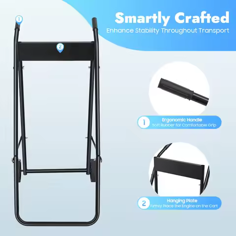 Outboard Motor Engine Trolley Stand Foldable Trolley Engine Stand Boat Outboard Motor Cart Heavy Dut