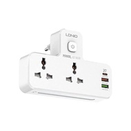 LDNIO 歐規 一轉二 英規 電源轉換插座 | 附 USB + PD 20W 快充 + 觸控小夜燈 LDNIO EU pin 1-to-2 UK Socket Power Adapter | wit