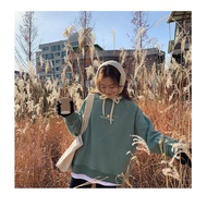 Ready Stock  women's causal top sweatshirt winter warm sweatshirt W25154