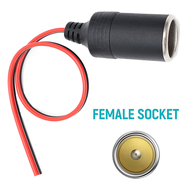 Universal Car Lighter Female Seat 12V Test Socket 24V Wired Lighter Female Sockets Car Charger Plug Adapter