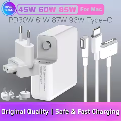 45W 60W 85W Power Adapter Compatible with MacBook Charger for MacBook Air/Pro Magsafe 1 / 2 Magnetic