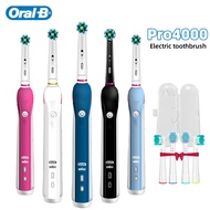 Oral B Smart 4000 Electric Toothbrush 4 Brushing Modes 2 Min Timer free 4 brushheads 1 box