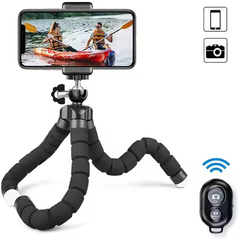 Mini Universal Photography Octopus Tripod Monopod Phone Mini Camera Phone Webcam Holder Clip Smartph
