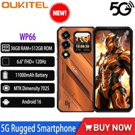 OUKITEL WP66 11000mAh 5G Rugged Smartphone Dimensity 7025 Octa-core 12GB+512GB 6.6" FHD+ 1.81 " Dual
