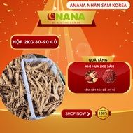6-year-old Korean standard fresh ginseng - Type 50-60 roots 1kg, a precious herb for health gift - A