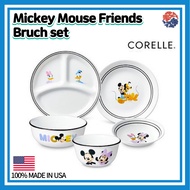 Corelle x Mouse Friends play Brunch Set/Corelle USA/Dinnerware Corelle set/corelle bowls/Mouse Plate/Dinnerware/Mouse bowls/Noodles Soup Bowl/Soup Bow/Ceramic Bowl/Mouse Kitchen Corelle set